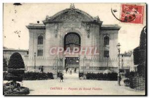 Old Postcard Castres theater Facade of the Grand Theater