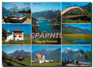 Postcard Modern Weg der Schweiz