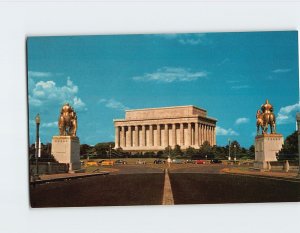 Postcard Lincoln Memorial Washington District of Columbia USA