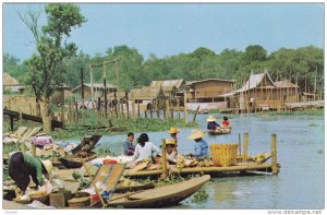 Floating Market , BANGKOK , Thailand , 50-60s