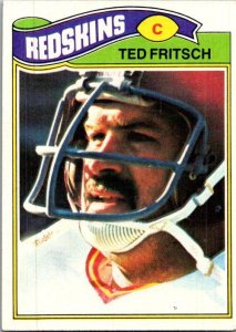 1977 Topps Football Card Ted Fritsch Washington Redskins sk21404