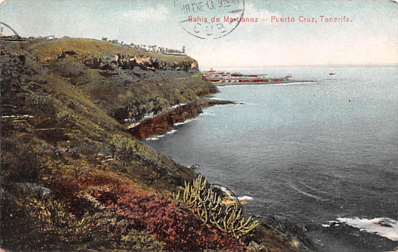 Spain Old Vintage Antique Post Card Bahia de Martianez, Puerto Cruz Tenerife ...