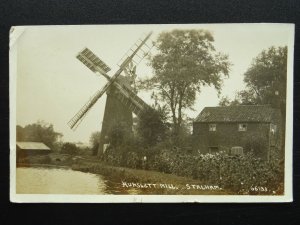 Norfolk STALHAM Hunslett Old Windmill c1915 RP Postcard