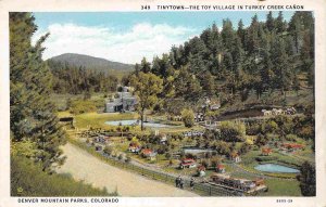 Tinytown Toy Village Turkey Creek Canyon Denver Mountain Parks Colorado postcard