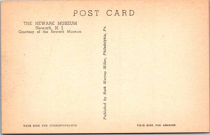 Postcard MUSEUM SCENE Newark New Jersey NJ AO0410
