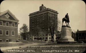 Charlottesville Pennsylvania PA Monticello Hotel Real Photo Vintage Postcard