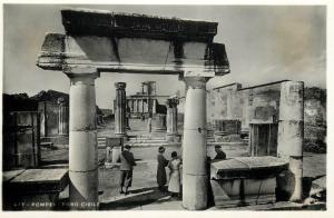 Italy 1930s Real Photo Postcard Pompei Foro Civile