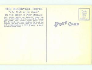 Unused Linen ROOSEVELT HOTEL New Orleans Louisiana LA hr7556-14