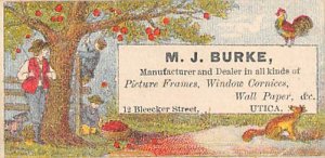 Approx. Size: 1.5 x 3.25 M. J. Burke, manufacturer and dealer in all kinds of...