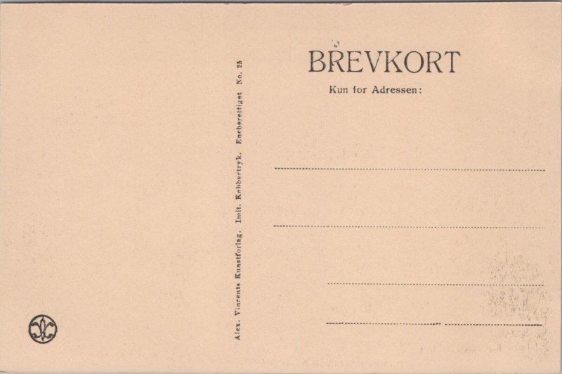 Denmark Kronborg Castle Helsingør Vintage Postcard C026