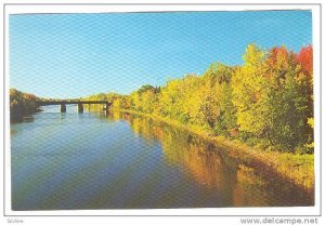 Railway Bridge , Oromocto River , Fredericton , New Brunswick , Canada , 50-70s