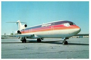 People Express Boeing 727 227 Airplane Postcard