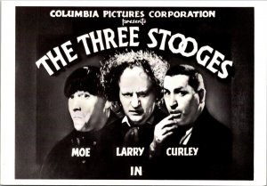 Columbia Pictures Presents The Three Stooges, Moe Larry Curley Postcard Q44