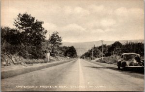 Vtg Waterbury Mountain Road Waterbury Connecticut CT Collotype Co Postcard