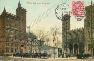 Canada Montreal Notre Dame church & square 1909