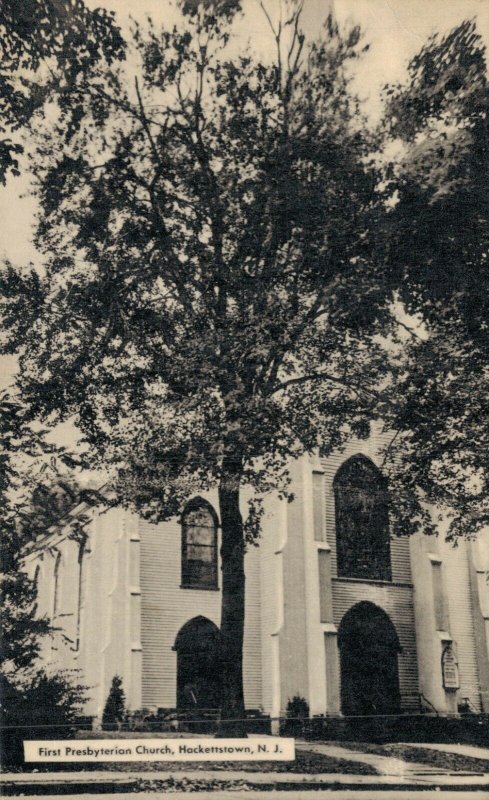USA New Jersey First Presbyterian Church Hackettstown Vintage Postcard 08.30
