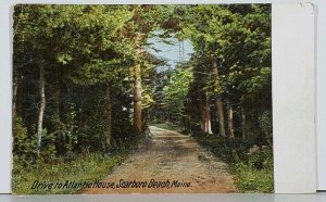 Maine Drive to Atlantic House, Scarboro Beach c1907 udb Postcard J18