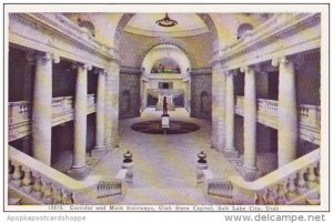 Utah Salt Lake City Corridor And Main Stairways Utah State Capitol