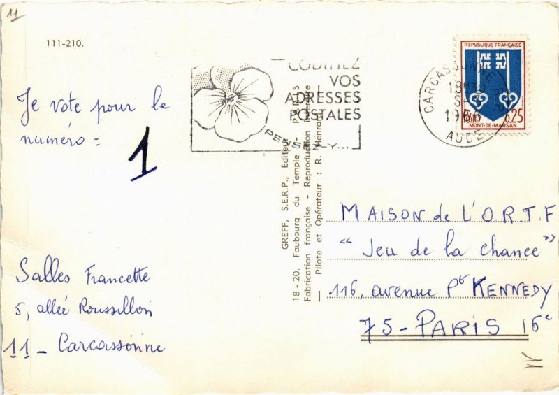 CPM Souvenir de Carcassonne FRANCE (1013447)