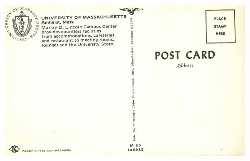 Postcard SCHOOL SCENE Amherst Massachusetts MA AT1881