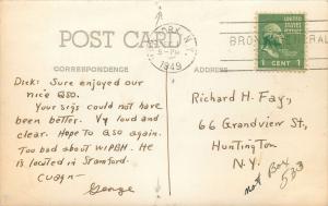 RARE Radio QSL RP New York George J. Cook american magicians society member 1949