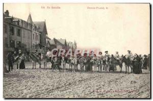 VINTAGE POSTCARD Ass Mule Berck Beach In battleÂ 