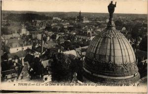 CPA TOURS - Le Dome dela Basilique St-MARTIN et vue générale (298460)