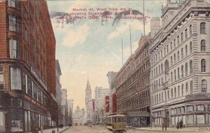 Market Street West From 8th Street Showing Steawbridge & Clothier And Gimbel&...