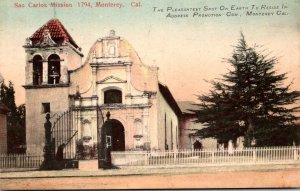 California Monterey San Carlos Mission 1908