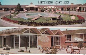 CHEYENNE, Wyoming, 1950-60s; Hitching Post Inn, Swimming pool; Lincoln highway