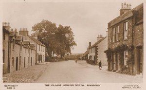 Ringford Village Looking North Scottish Old Real Photo Postcard