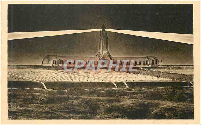 Old Postcard Douaumont Ossuary Lighthouse Lighthouse Turns Watching over the ...