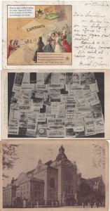 Esperanto Esperanta Newspapers Angel 3x Old Worn Postcard s