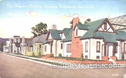 Charlie Chaplin, Hollywood, CA Movie Star Homes Unused light crease right top...