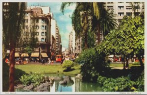 Brazil Sao Paulo Praca Da Republica São Paulo Vintage Postcard C143