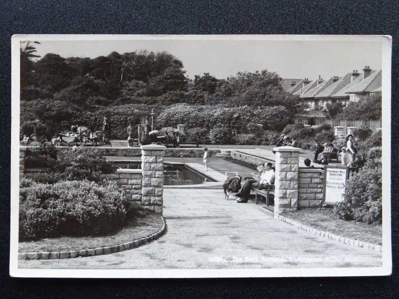 Dorset Southbourne THE GARDENS OF REST FISHERMANS WALK c1950 RP Postcard