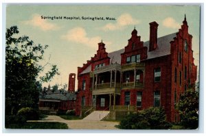 c1910's Springfield Hospital Springfield Massachusetts MA Antique Postcard