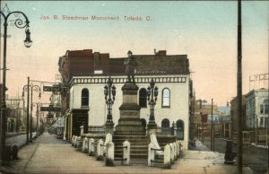 Toledo OH Steedman Monument c1910 Postcard