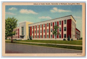 c1940 School Public Health University Michigan Ann Arbor Michigan Postcard