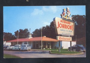 CHARLOTTE NORTH CAROLINA NC HOWARD JOHNSON MOTEL VINTAGE ADVERTISING POSTCARD