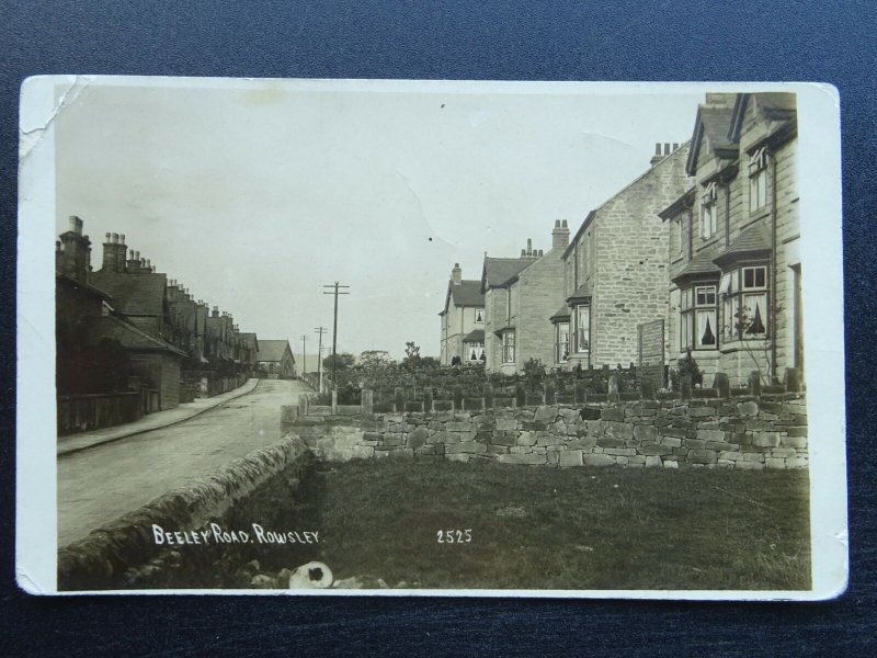 Derbyshire Bakewell Matlock ROWSLEY Beeley Road c1918 RP Postcard