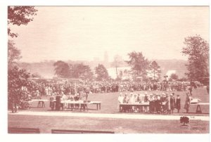 Large Crowd, Queen Victoria Park, Niagara Falls, ON, Vintage 1985 Sepia Postcard