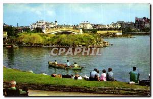 Old Postcard Southport Marine Lake