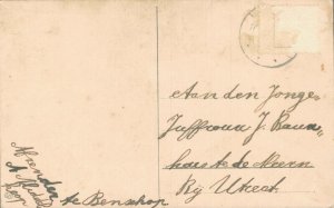 Victorian Lady Looks Out The Window Vintage Postcard  06.37