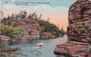 The Jaws Showing High Rock And Romance Cliff Dells Of The Wisconsin River Rac...