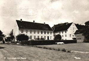 Vintage Postcard 1961 Andorsengarden Mandal Norway Salvesen & Co. RPPC