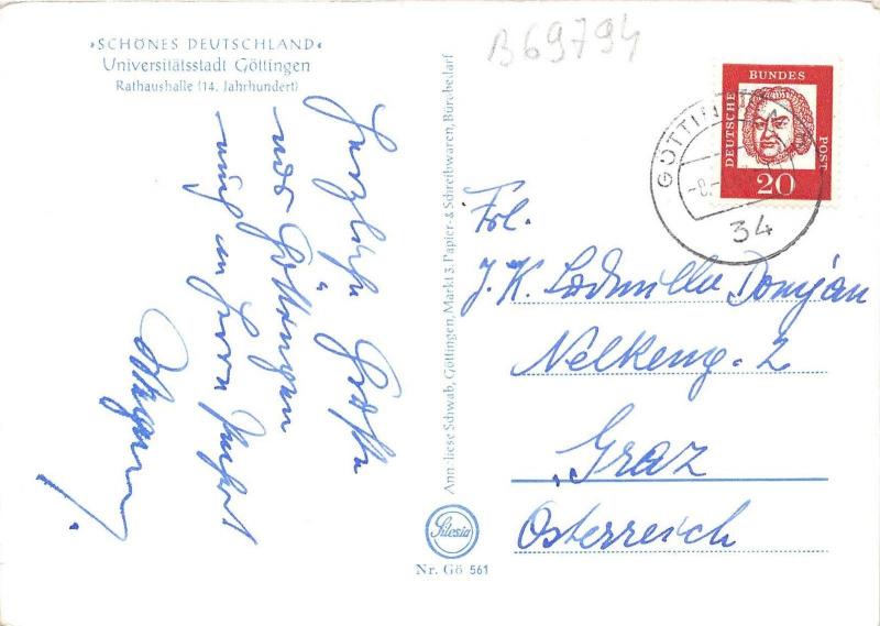 B69794 Göttingen The University  germany