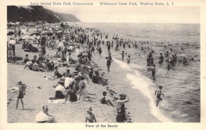 View of the Beach, Wildwood. Wading River, Long  Island,NY,,Old Postcard