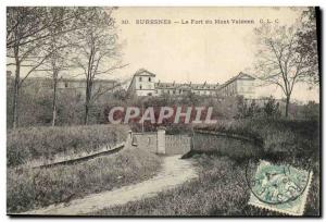Old Postcard suresnes Fort Mont Valerien Army