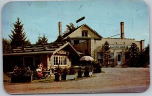 Wilmot Ohio 1950s Postcard Alpa Chalet Snack Shop & Alpine Cheese Factory